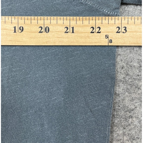 Buck Mason Slub Curved Hem Long Sleeve Tee Blue Gray XL - Picture 9 of 15